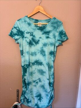 Victoria's Secret Teal Tie-Dye Swim Coverup